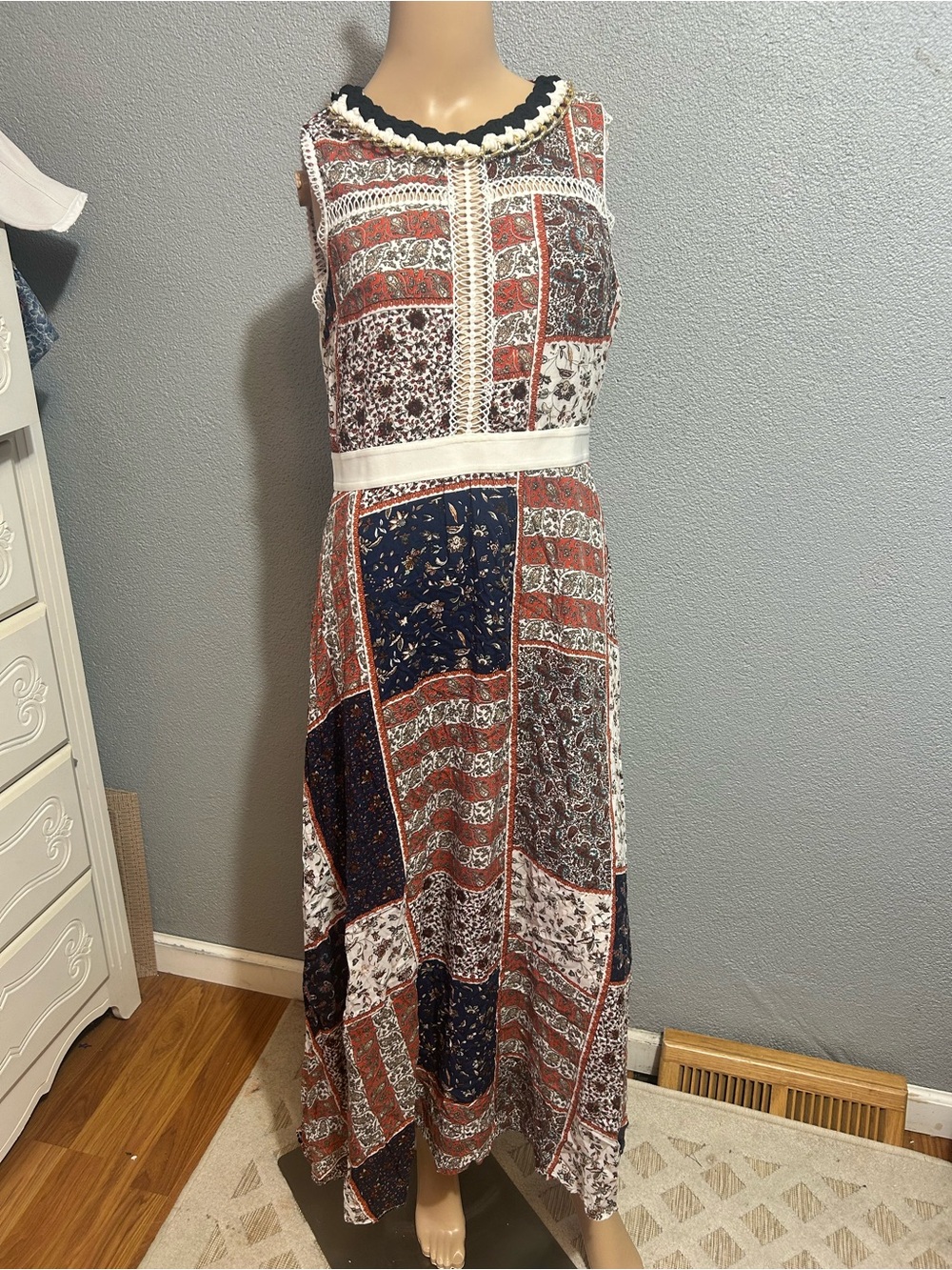 Patchwork Boho dress size large